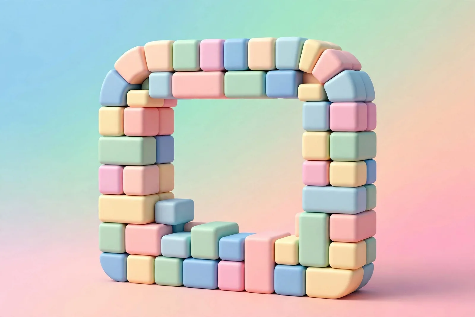 Blocks forming a website