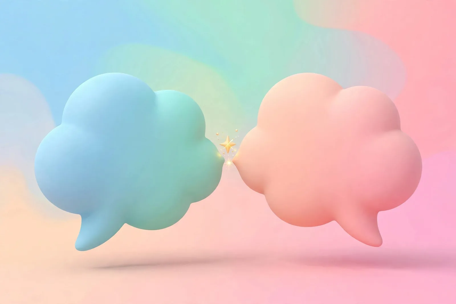 Two speech bubbles