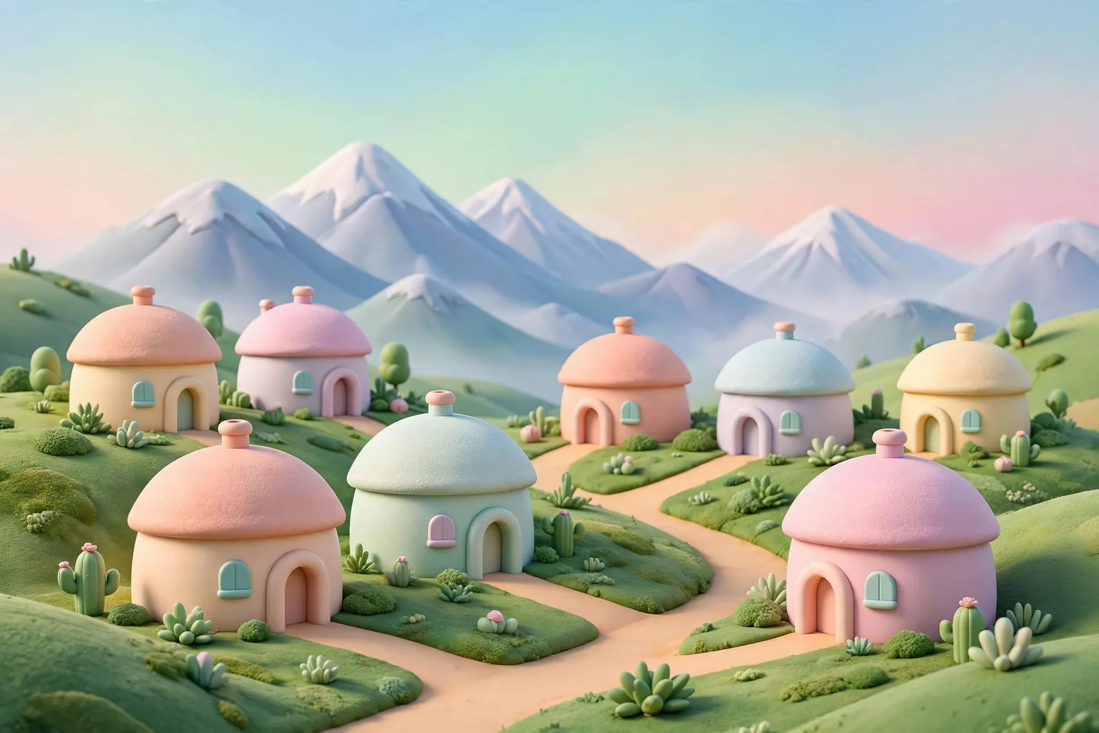 A small Andean town